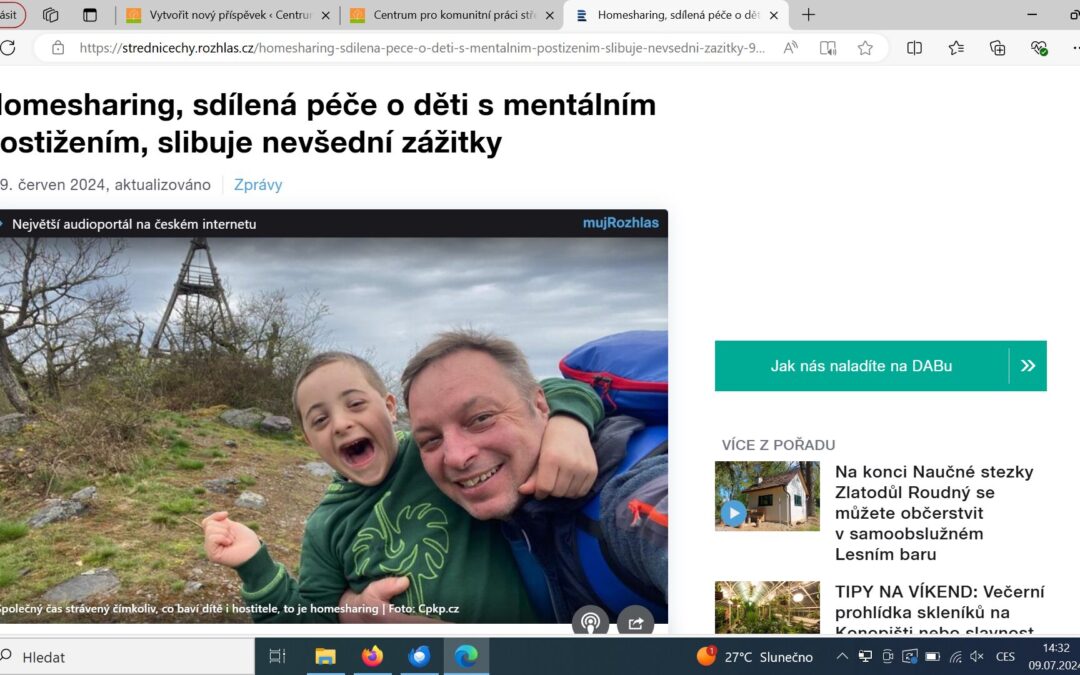 O homesharingu na vlnách Českého rozhlasu (9.&nbsp;června 2024)